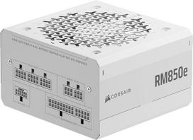 CORSAIR RM850e (2025) Visiškai modulinis ATX maitinimo šaltinis su 12 V-2x6 laidais, mažo triukšmo lygio, suderinamas su ATX 3.1 ir PCIe 5.1, "Cybenetics Gold" efektyvumas, 105 °C kondensatoriai, modernus budėjimo režimas - baltas