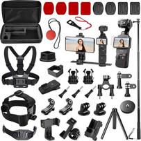 DJI OSMO Pocket 3 priedų rinkinys, "oGoDeal" stovas, kietasis dėklas, asmenukių lazdelė, trikojis, magnetinis laikiklis, mobiliojo telefono laikiklis, ekrano apsauga, OSMO Pocket 3 priedai