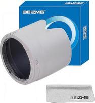 ET-87 Baltas objektyvo gaubtas / priedas fotoaparato objektyvams (77 mm sriegio dydis), suderinamas su EF 70-200 mm F2.8 USM is II objektyvais + objektyvo valymo šluostė