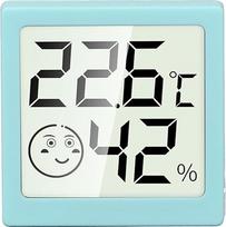 Fafeicy Temperatur- und Luftfeuchtigkeitsmesser, ABS-Material, Genaues LCD-Hygrometer-Thermometer, -58 Bis 158 Fahrenheit Bereich für Babyzimmer und den Innenbereich