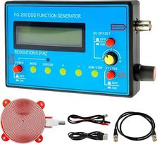 FG-200 DDS funkcijų generatorius 1-500 kHz dažnio generatorius USB įkrovimo Šumano bangų generatorius Funkcijų signalų generatorius Daugiafunkcinis išėjimo bangos formos (sinusoidė, stačiakampė banga, trikampė banga)