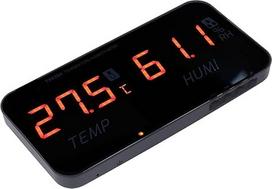 FTVOGUE Großbild-Hygrometer, Temperatur- und Luftfeuchtigkeitsmesser, ABS-Material, Zeigt -4 Bis 176 °F an, Ideal für den Einsatz in Innenräumen und Gewächshäusern