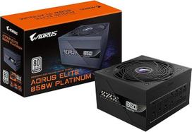 GIGABYTE Aorus Elite P850W maitinimo šaltinis - PCIe 5.0, 80 Plus Platinum, visiškai modulinis dizainas, 120 mm ventiliatorius, suderinamas su ATX 3.0, ES kištukas