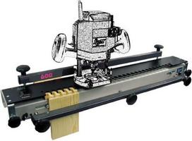 IGM FD 600 frezavimo įrankis - su šablonu ir frezomis pusiau paslėptiems dantytiems uodegos danteliams - iki 610 mm - kopijavimo žiedas - suderinamas su standartiniais frezavimo įrenginiais