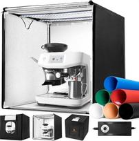 K&F CONCEPT 60 x 60 cm sulankstomas fotostudijos komplektas, 5600 K apšvietimas, 6 spalvų fotografijos palapinių apšvietimo komplektas, PVC fonas juvelyrinei fotografijai, (5 V/2 A) USB maitinimas