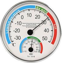 Kabelloses 2-in-1 kabelloses Thermometer und Hygrometer für Innen- und Außen-Klimaüberwachung mit zwei analogen Skalen für Temperatur- und Luftfeuchtigkeitsmessungen