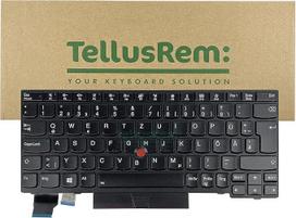 Keičiama klaviatūra su vokišku apšvietimu, skirta Lenovo Thinkpad X280 X390 X395