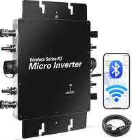 Mikro inverteris 1200 W saulės fotovoltinis inverteris su išmaniuoju "WiFi" balkono elektrinei, "Plug & Play", integruotas MPPT, programėlės valdymas, IP65 saulės inverteris