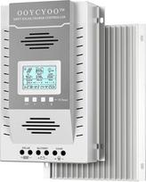 MPPT 100A saulės energijos įkrovos valdiklis 24V 12V automatinis maksimalus 100V nuolatinės srovės įvesties saulės energijos valdiklis su LCD ekranu ir temperatūros jutikliu, skirtas sandariems, geliniams, užliejamiems ir ličio elementams