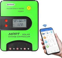 MPPT įkrovos valdiklis 30A 12V/24V automobilis Max PV 100V Integruotas "WiFi" adapteris Nuotolinio valdymo LCD ekranas Saulės modulis Saulės įkrovos valdiklis, skirtas gelio sandarinimo užtvindytam Lifepo4 tipui