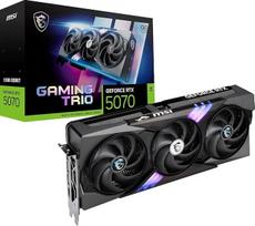MSI "GeForce RTX 5070 12G Gaming Trio OC" - 12GB GDDR7 (28Gb/s/192 bitų), PCIe 5, didinimo dažnis: 2610 MHz, HDMI 2.1b, DisplayPort 2.1b