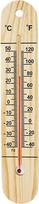 Natūralus Holz-Thermometer-Hygrometer mit roter Gelsäule und großer Sensorlampe für genaue Temperatur- und Luftfeuchtigkeitsmessungen