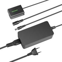 NEEWER AC PW20 kintamosios srovės maitinimo šaltinio ir nuolatinės srovės jungties manekeno baterijos įkroviklio rinkinys, tinkamas naudoti su "Sony A7/7R/7S A7II/7RII/7SII A6500/6400/6300/6100 NEX3/5/6/7 DSC RX10 IIIIIIIIV