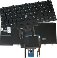 Parduotuvė Originali QWERTZ vokiška klaviatūra su foniniu apšvietimu ir "Trackpoint", suderinama su "Dell Latitude E7450-5694 E7450-6853 E7450-9929 E7470 E7480 01pm8m 01R5C1 0302fv 0383d7 04 4K3X