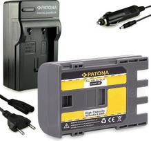 PATONA "3-in-1" įkroviklio ir akumuliatoriaus rinkinys NB-2LH, skirtas "Canon" NB-2L NB-2LH NB-2L18 BP-2L5 BP-2L12 BP-2L14 akumuliatoriui, suderinamam su "Canon EOS 350D 400D G7 G9 MV960
