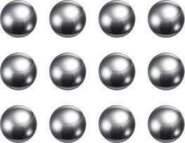 QUARKZMAN tikslieji 14 mm skersmens 304 nerūdijančio plieno rutuliukai guoliams, skirti guoliams, pakuotė po 12 vnt.