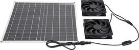Saulės energija maitinamas palėpės ventiliatorius Dual High Speed Ventilation IP65 Vandeniui atsparus stogo ištraukimo šaldytuvas, skirtas namų šiltnamiams RV Shed