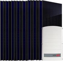 SUNNIVA 8,0 kW saulės sistema, 16 x 500 W saulės modulių, juodi dvimačiai, "SolarEdge SE8K" inverteris (3 fazės)