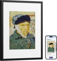 SwitchBot KI Art Frame 13.3'', Kabellos Digitaler Bilderrahmen, Elektronisch-Ink-Bilderrahmen, Extrem Lange Akkulaufzeit, Tisch und Wandmontage, Alexa Kompatibel, KI-Generierte Kunst