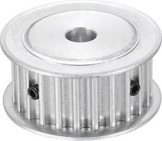 tiekimo žemėlapis 5M 24T 8mm Bore aliuminio lydinio sinchroninis ratų skriemulys 3D spausdintuvui CNC mašinoms Pramonė Silver
