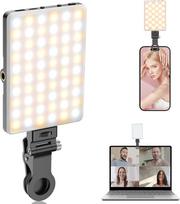 TONEOF Selfie Light Mobile Phone, monitoriaus lempa, USB įkraunama vaizdo šviesa su spaustuku ir dviem 1/4 colio varžto skylutėmis, 2500K - 9000K 3 šviesos režimai, nešiojama foto šviesa mobiliajam telefonui, nešiojamam kompiuteriui ar planšetiniam kompiu