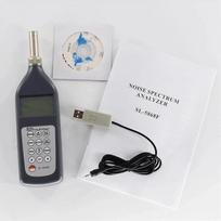 Triukšmo spektro analizatorius SL-5868F Garso lygio matuoklis skaitmeninė aptikimo technologija Diapazonas 25 dB ~ 130 dB (A) (su programine įranga) Schallpegelmessgerät