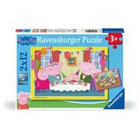 RAVENSBURGER PUZZLE dėlionė Peppa Pig, 2x12 det., 12004017 0