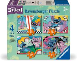 RAVENSBURGER PUZZLE dėlionių rinkinys Disney Stitch, 12/16/20/24 det., 12004106 1
