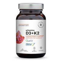 AURA HERBALS Vitaminas D3 2000 TV + K2 - 90 kaps.
