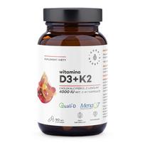 AURA HERBALS Vitaminas D3 4000 TV + K2 - 90 kaps.