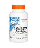 DOCTOR'S BEST I ir III tipų kolagenas - 180 tablečių