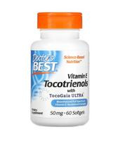DOCTOR'S BEST tokotrienoliai EVNol SupraBio - vitaminas E - 60 kapsulių