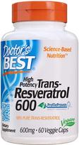 DOCTOR'S BEST trans-resveratrolis 600 mg - 60 kapsulių