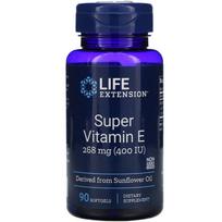 LIFE EXTENSION Super vitaminas E - 90 kapsulių
