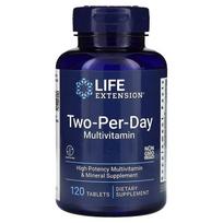 LIFE EXTENSION Dviejų per dieną multivitaminų tabletės - 120 tablečių