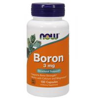 NOW FOODS Boras 3 mg - 100 kaps.