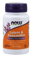 NOW FOODS Liuteinas 25 mg ir zeaksantinas 5 mg - 60 kapsulių