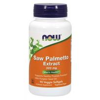 NOW FOODS sabalpalmių + moliūgų sėklų aliejus 320 mg standartizuoto ekstrakto - 90 kapsulių