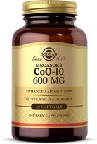 SOLGAR Megasorb CoQ-10 600 mg - kofermentas Q10 600 mg - 30 kapsulių