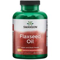 SWANSON linų sėmenų aliejus 1000 mg - 200 kapsulių