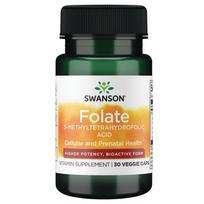SWANSON folato kvatrefolio 5-metiltetrahidrofolio rūgštis 800 mcg - folio rūgštis - 30 kapsulių