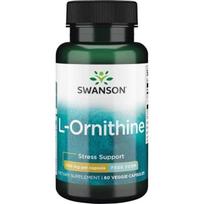 SWANSON L-ornitinas 500 mg - 60 kapsulių