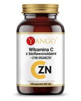 YANGO vitaminas C su bioflavonoidais + organiniu cinku - 90 kapsulių
