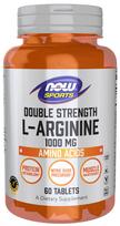 NOW FOODS L-argininas 1000 mg dvigubo stiprumo - L-argininas 1000 mg - 60 tablečių