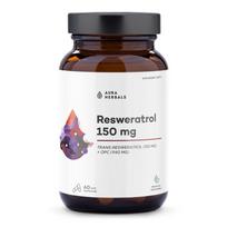 AURA HERBALS Resveratrolis 150 mg - 60 kapsulių