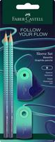 Faber-Castell - Grip Sleeve FLOW - Buzzing Blue (117018)