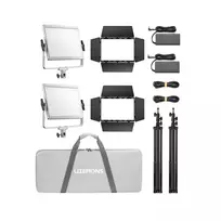 Godox Litemons LP400Bi Bi color LED Light Panel 2 light kit LP400Bi K2