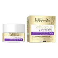 EVELINE_Cosmetics 24K Gold & Retinol koncentruotas stangrinantis kremas dienai ir nakčiai 50+ 50 ml