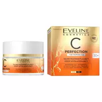 EVELINE_C Perfection stipriai šviesą atspindintis išlyginamasis kremas 30+ dienai ir nakčiai, 50 ml