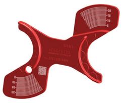 Įrankis SRAM rear derailleur chaingap adjustment gauge for all eTap AXS cassettes 26T-44T